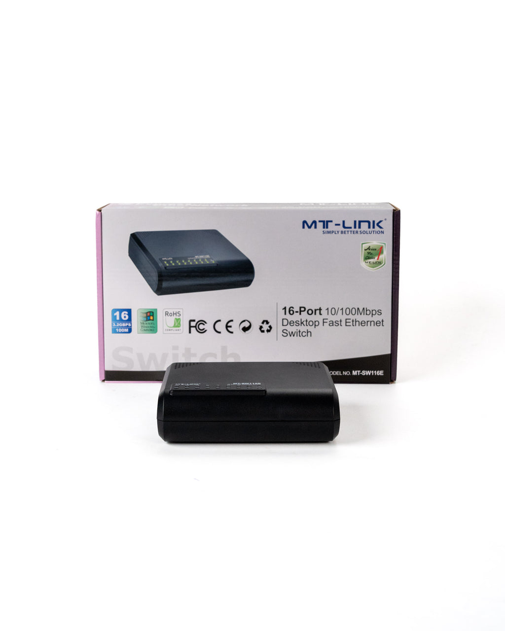 MT-SW116E 16 Port desktop switch 10/100Mbps-1 Year Official Warranty