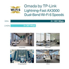 Omada EAP653 (5 Pack) AX3000 Ceiling Mount WiFi 6 Access Point - 18 Months Official Warranty