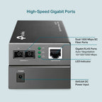 Omada MC210CS Gigabit Single-Mode Media Converter - 18 Months Official Warranty