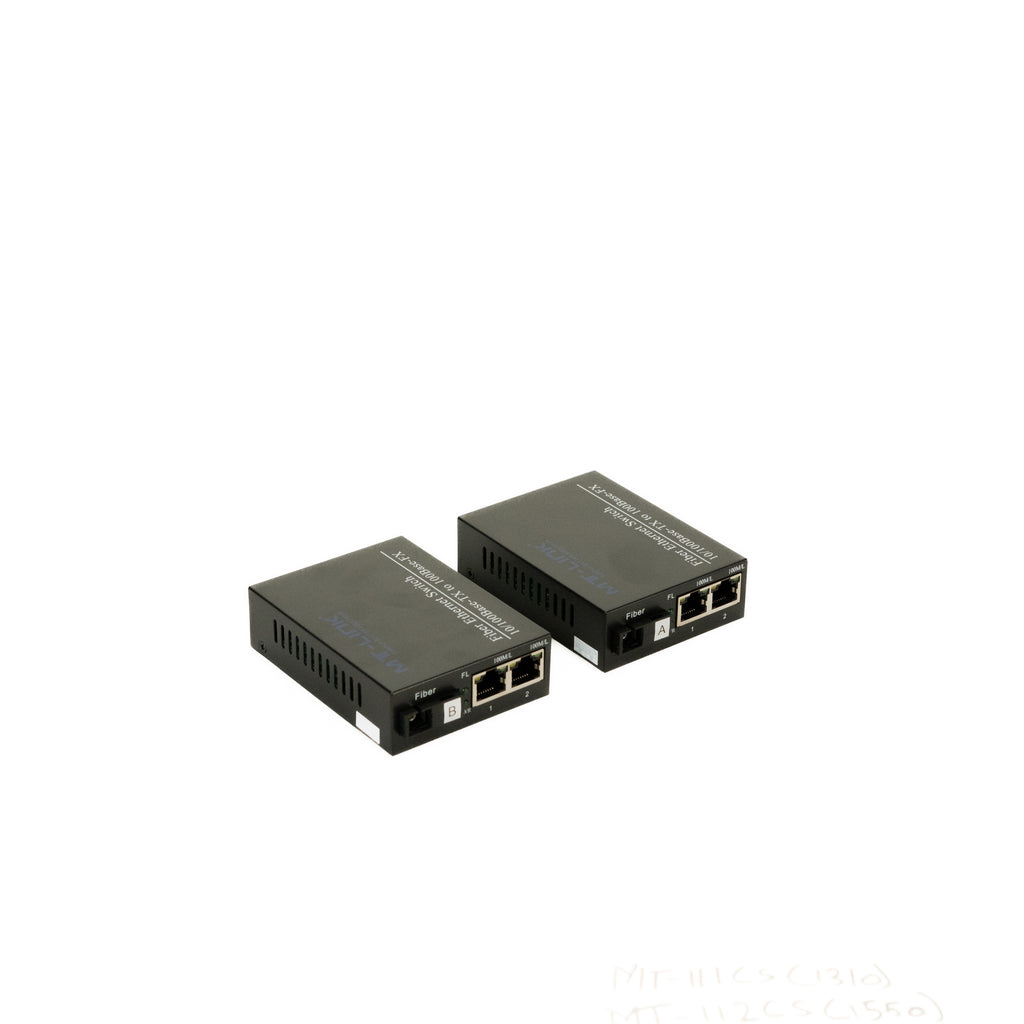 MT-111CS/112CS (PAIR) - 100Mbps WDM Single-Mode Media Converter- - 1 Year Official Warranty