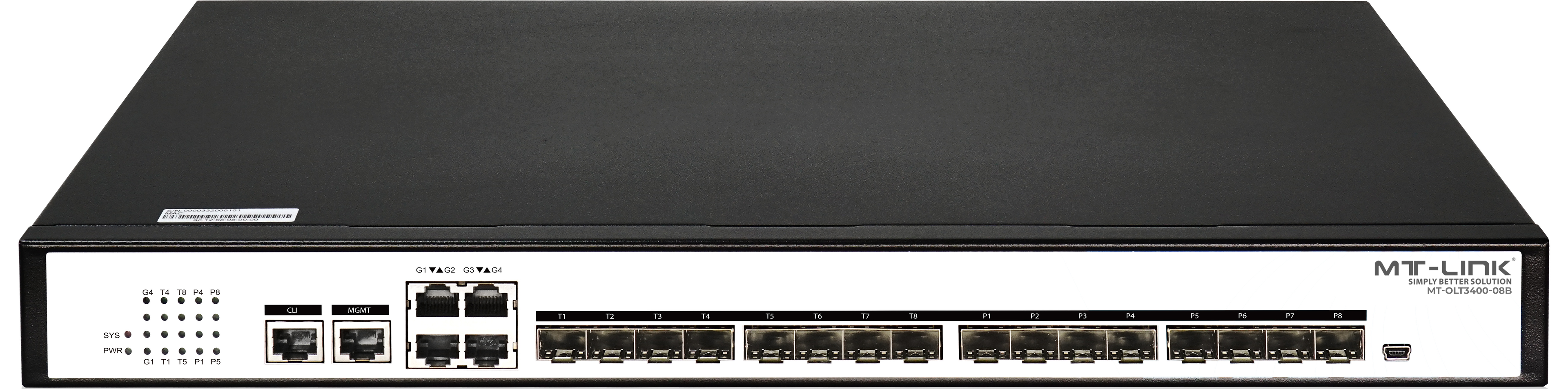 MT-OLT3400-08B 8 Port GPON 10G OLT - 1 Year Official Warranty