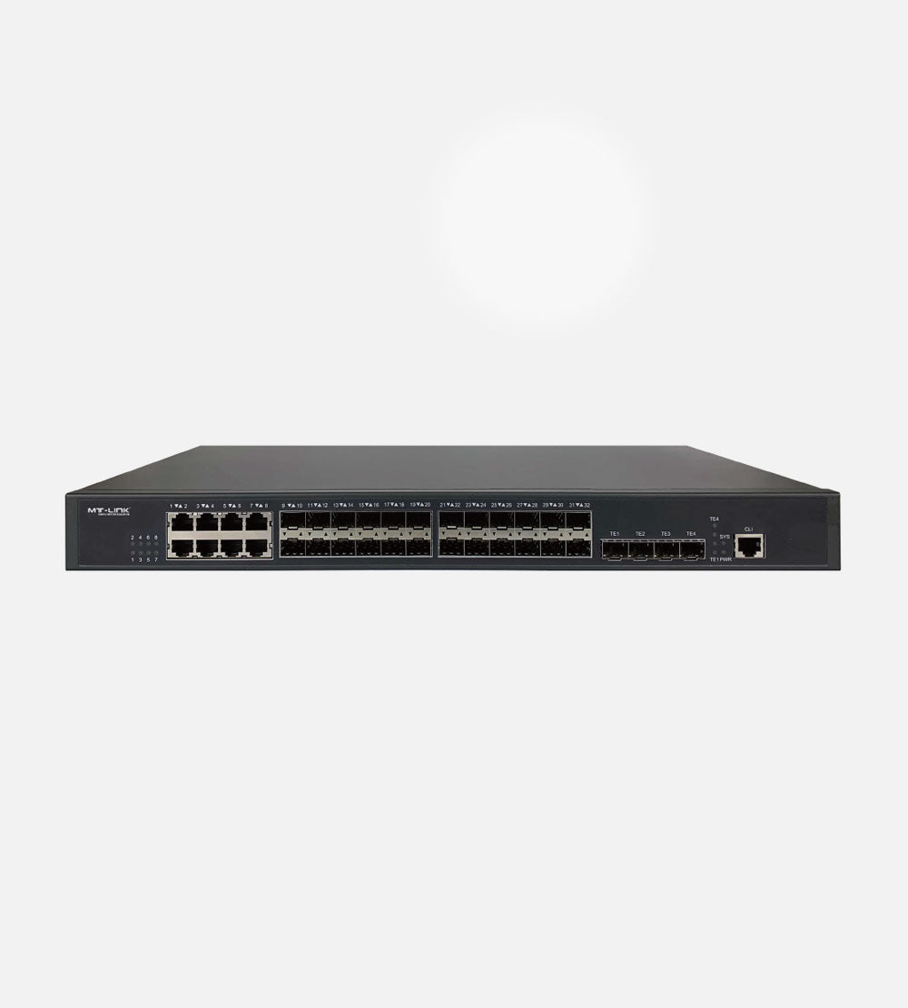 MT-SG2928F 24 Port Gigabit Stackable L3-Lite Aggregation Switch with 4 10G Slots-1 Year Official Warranty
