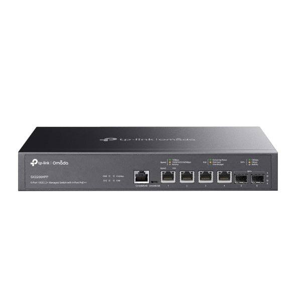 Omada SX3206HPP 6-Port 10GE L2+ Managed Switch with 4-Port PoE++ - 18 Months Official Warranty
